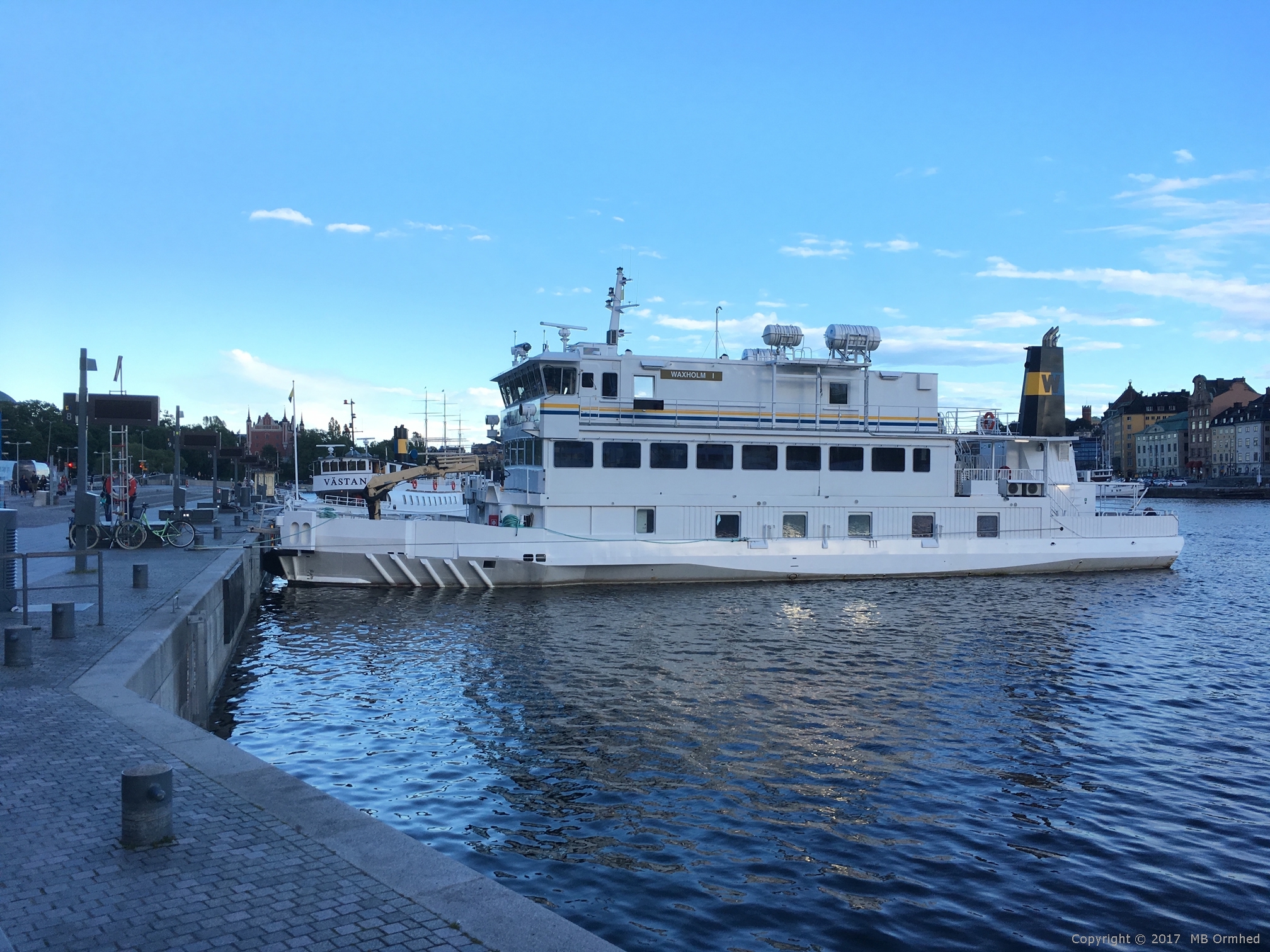 Vaxholm I vid Klara Mlarstrand i Stockholm