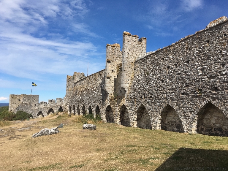 Del av Visby ringmur.