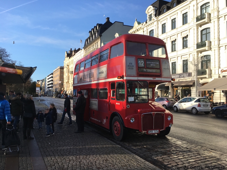 En gammal tvvningsbuss i Malm.