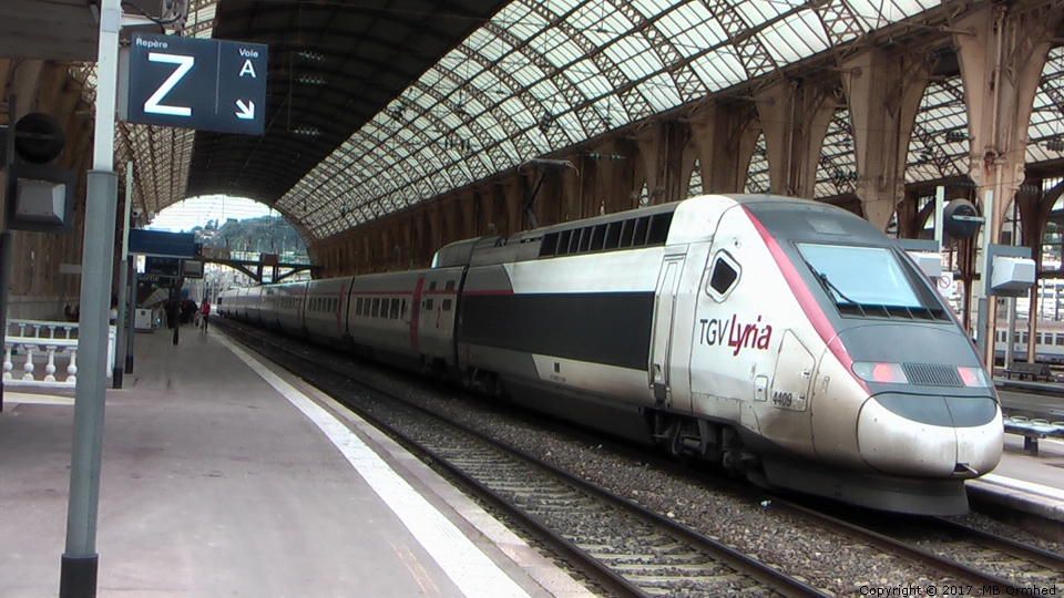 Ett TGV-tg i Nice.
