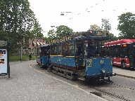 Ytterligare en av Sprvgssllskapets sprvagnar p linje 7N vid Skansen.
Bilden tagen: 2015-05-31
Publicerad: 2015-07-26