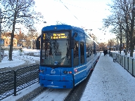 En sprvagn p linje 7 utanfr Skansen.
Bilden tagen: 2016-01-06
Publicerad: 2016-01-17