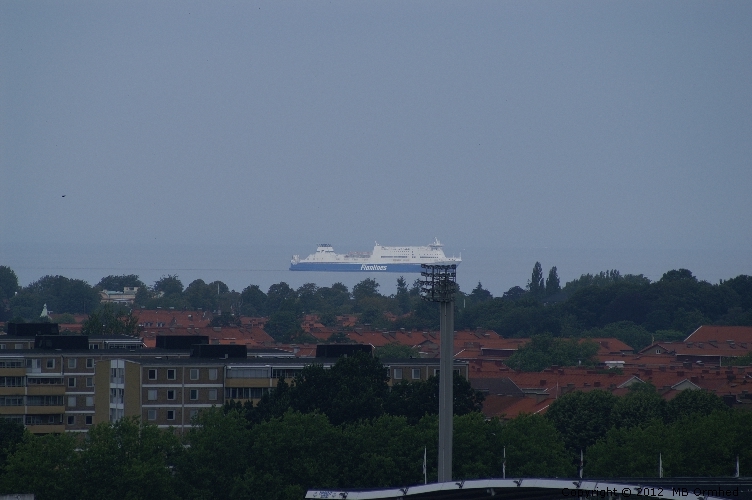 Finnlines fartyg, utanfr Malm.