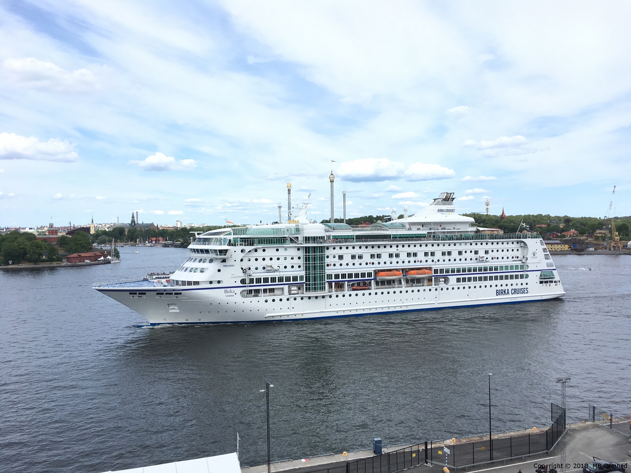 Birka cruises fartyg i Stockholm.
