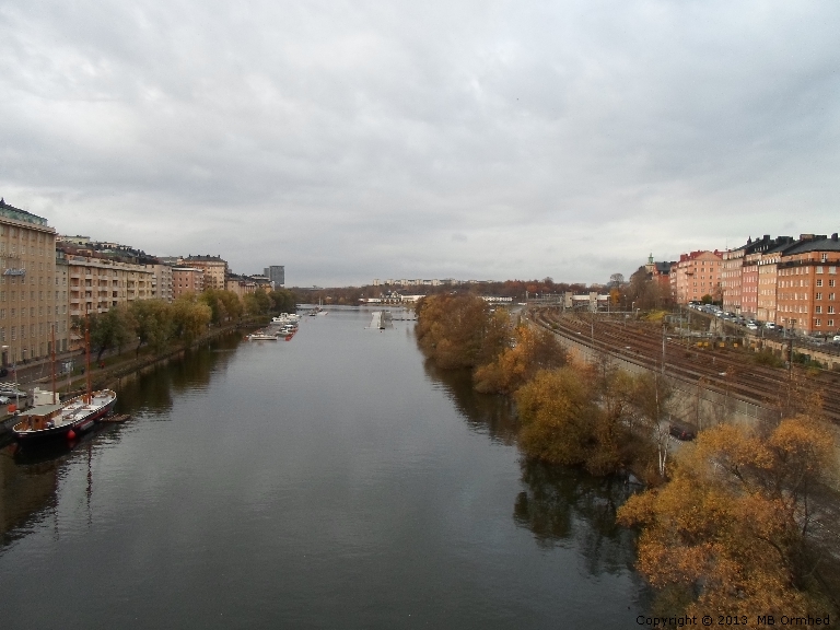 Natur mellan Klarastrandsleden och Karlbergs kanal