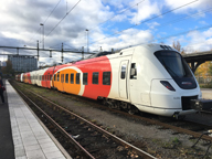 Ett av Östgätatrafikens tåg i Norrköping
Bilden tagen: 2017-10-28
Publicerad: 2018-01-14