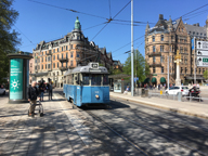 Äldre spårvagn på Djurgårdslinjen vid Nybroplan
Bilden tagen: 2018-05-10
Publicerad: 2018-06-03